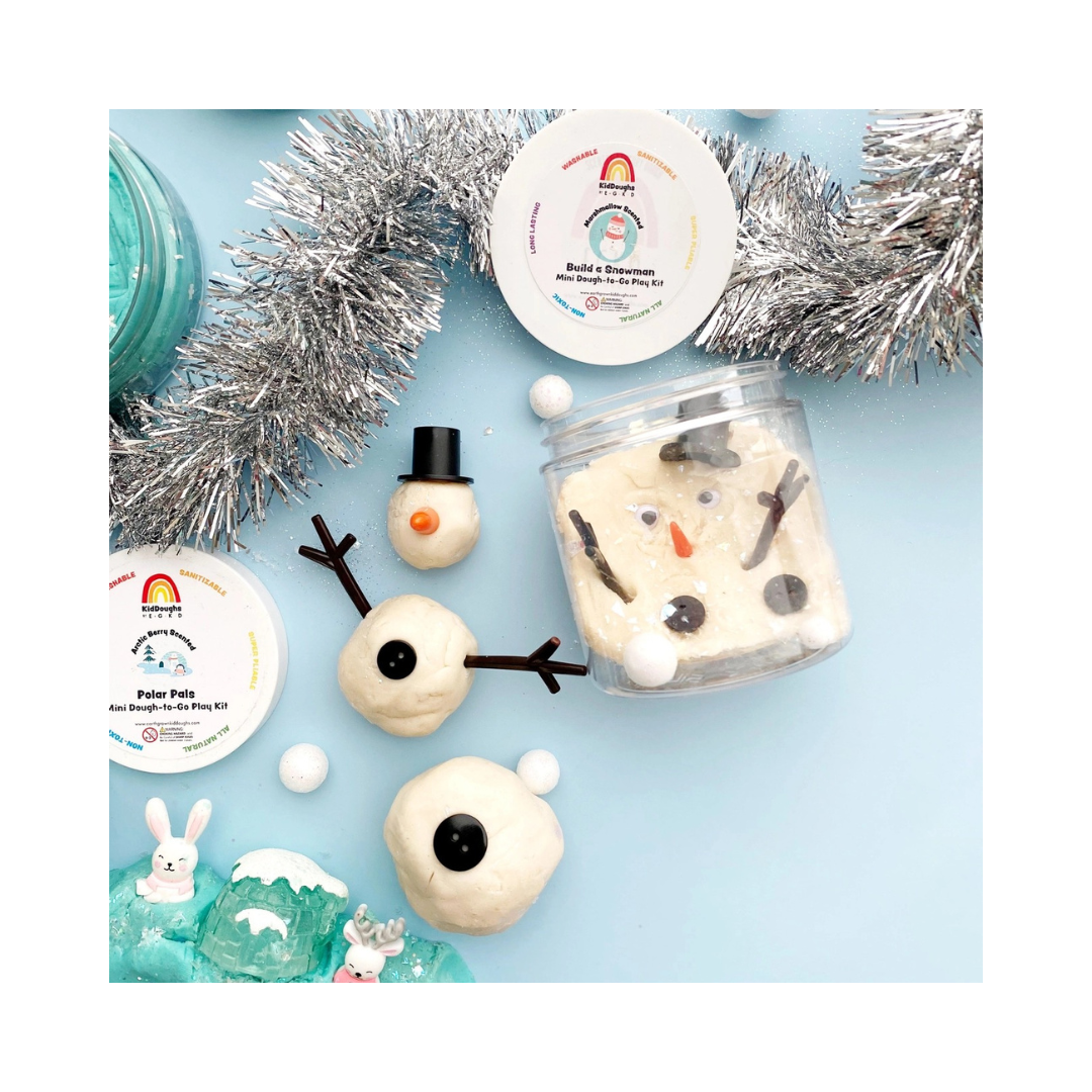 Snowman Mini Dough-To-Go