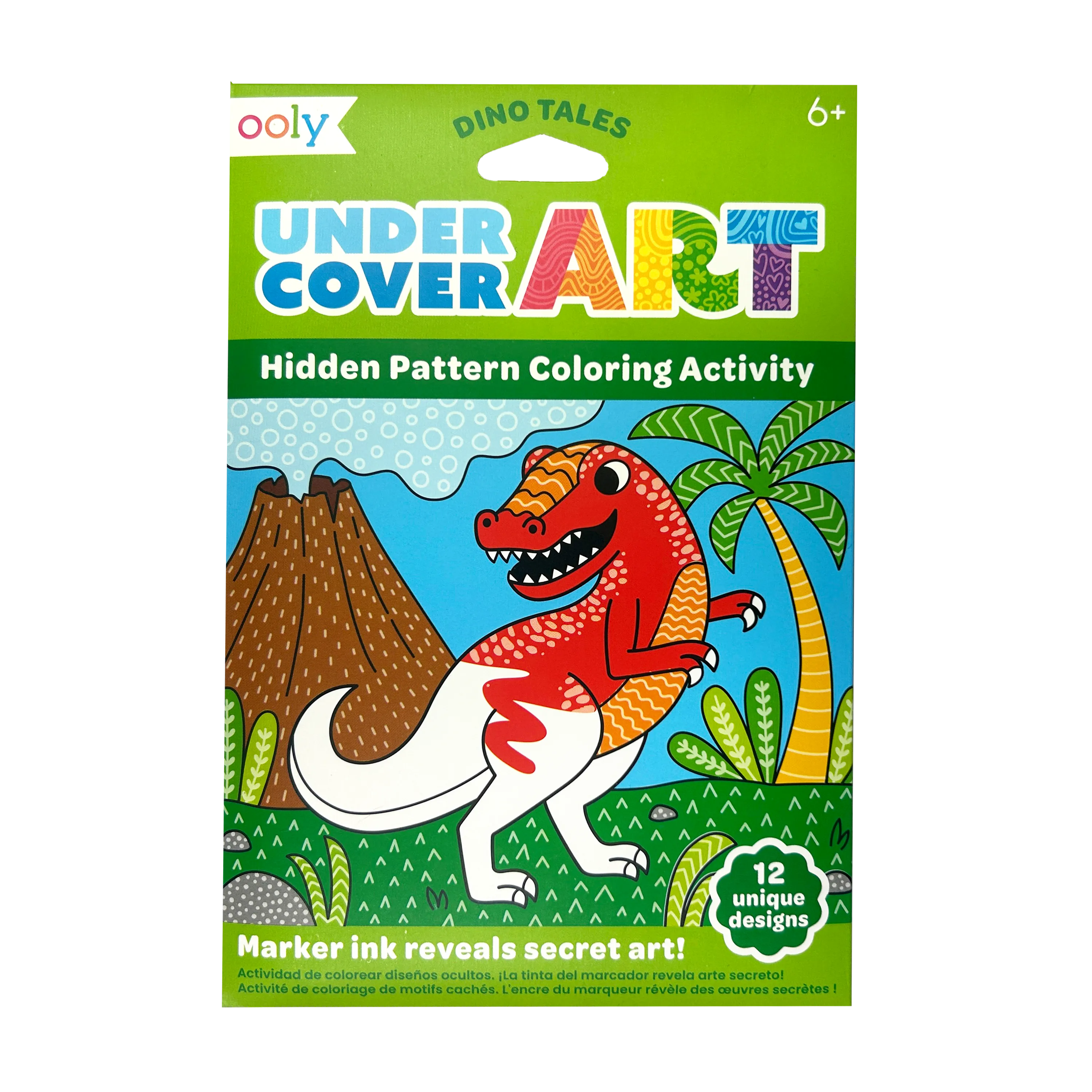 Undercover Art: Hidden Pattern Coloring Activity - Dino. Tal