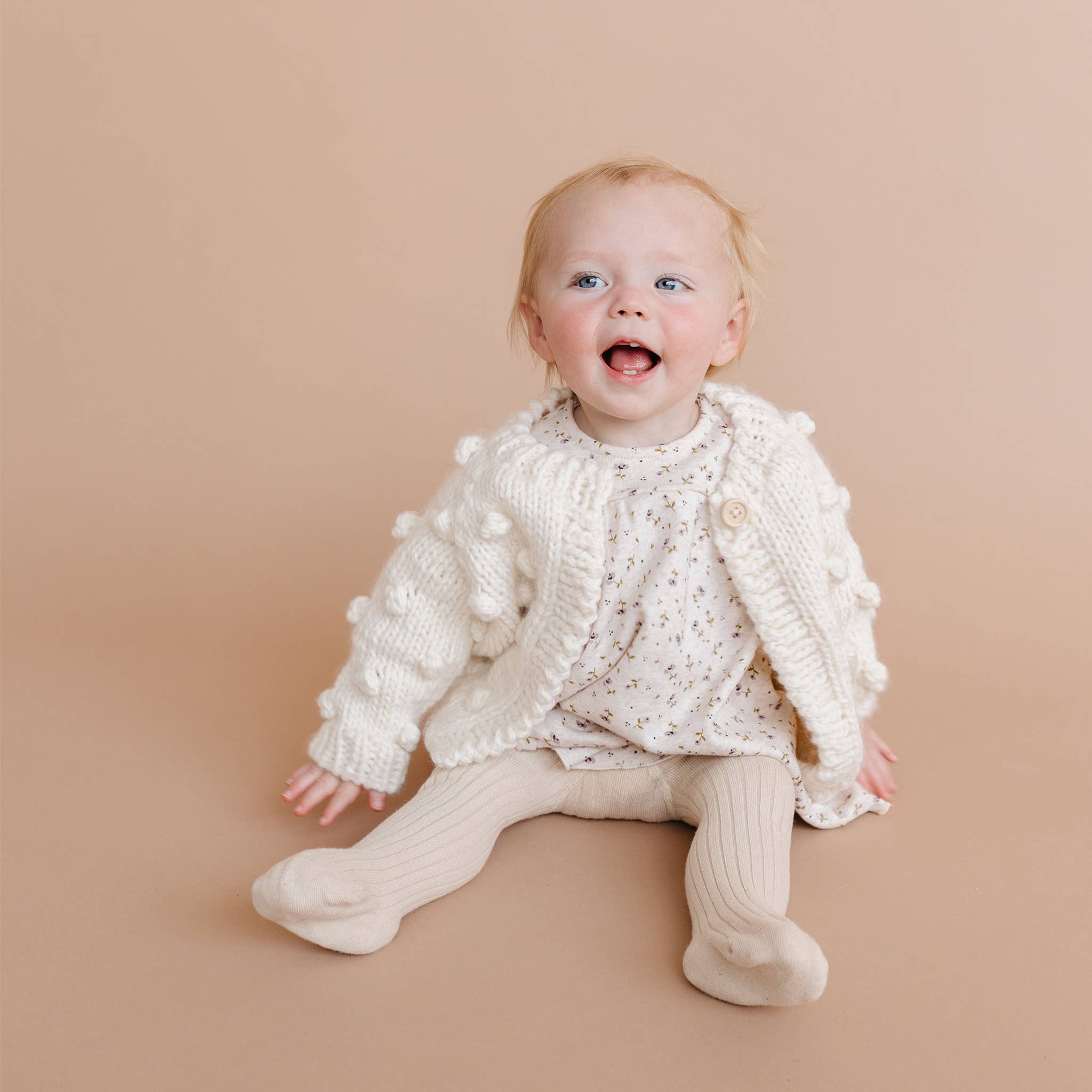 Popcorn Cardigan Cream Baby Sweater Kids Clothing Christmas: 2-3 yrs