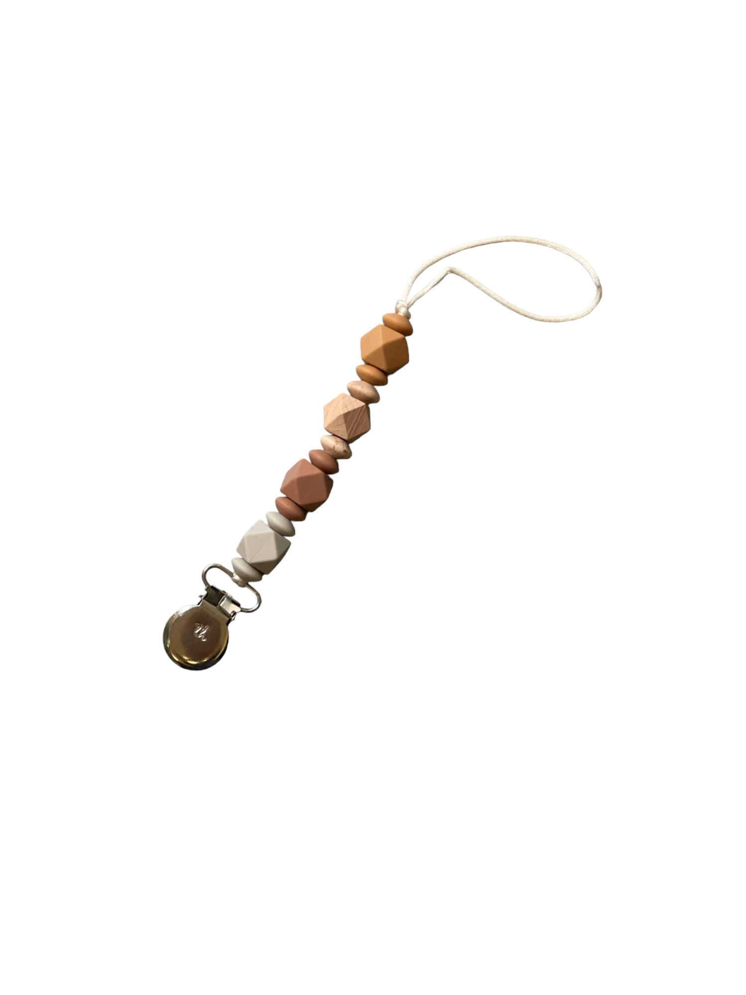 Pacifier / Toy Clip - Jewel - Petite: LIght Gray