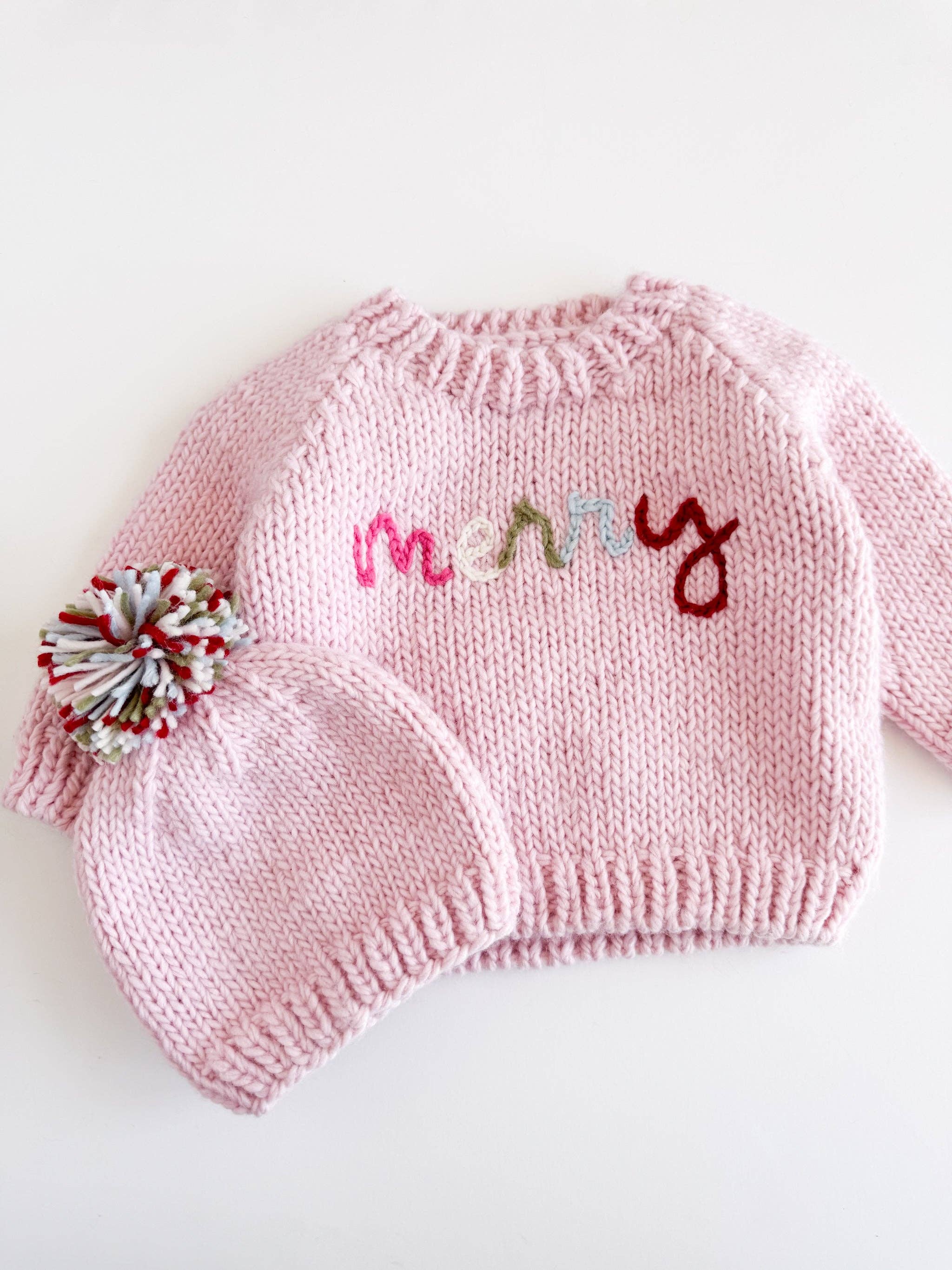 Merry Baby Sweater Christmas Holiday Apparel Clothes Gift: S; 12-24M
