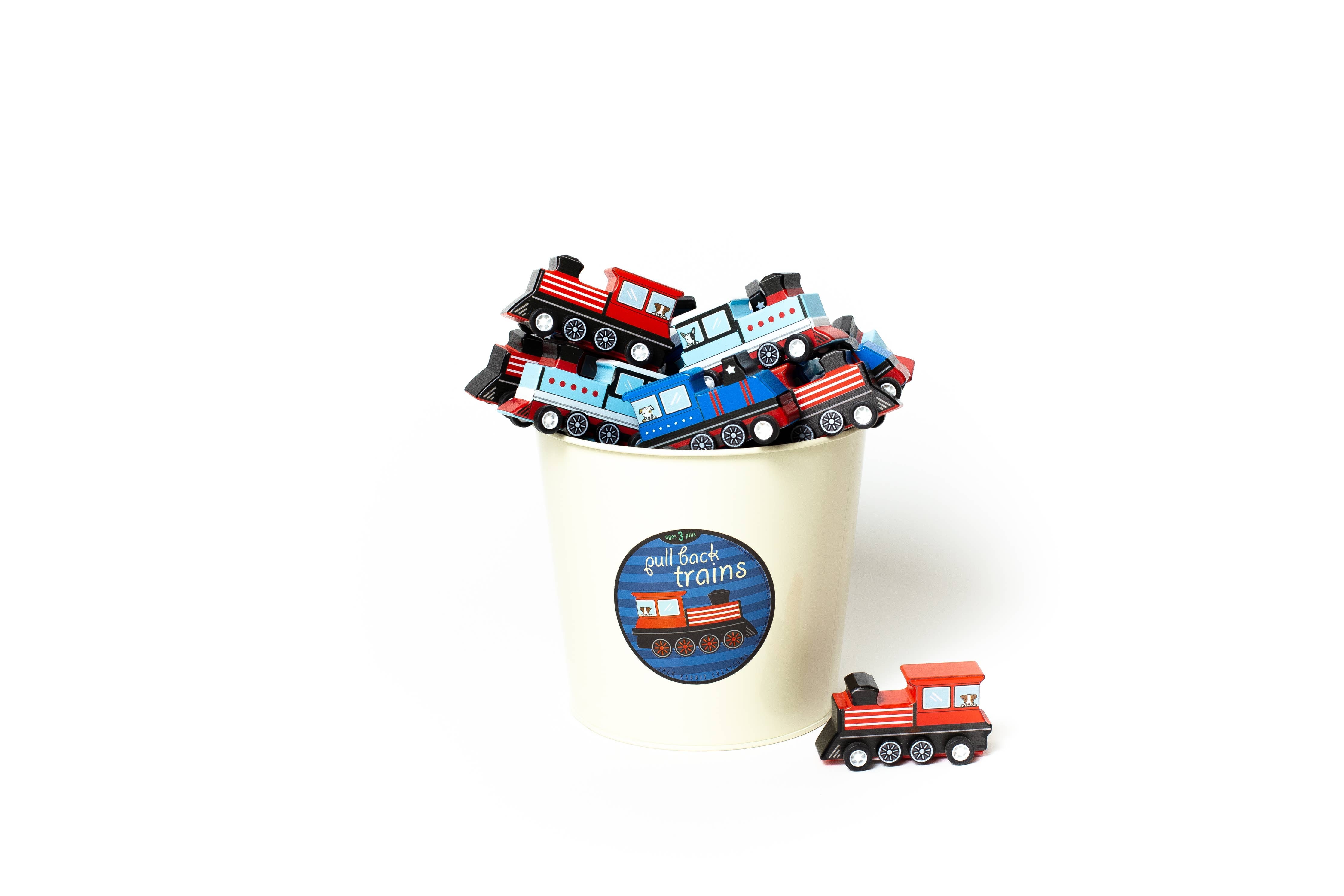 Pull Back Trains Refill - Set of 24