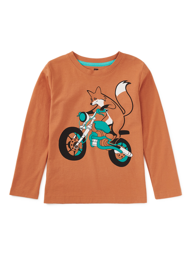 Raw Sienna Motor Bike Fox Graphic Tee