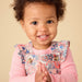 Cherry Blossom Lap Shoulder Baby Bodysuit — gallery photo 6
