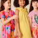 Large Tropical Floral Short Sleeve Twirl Dress — gallery photo 6