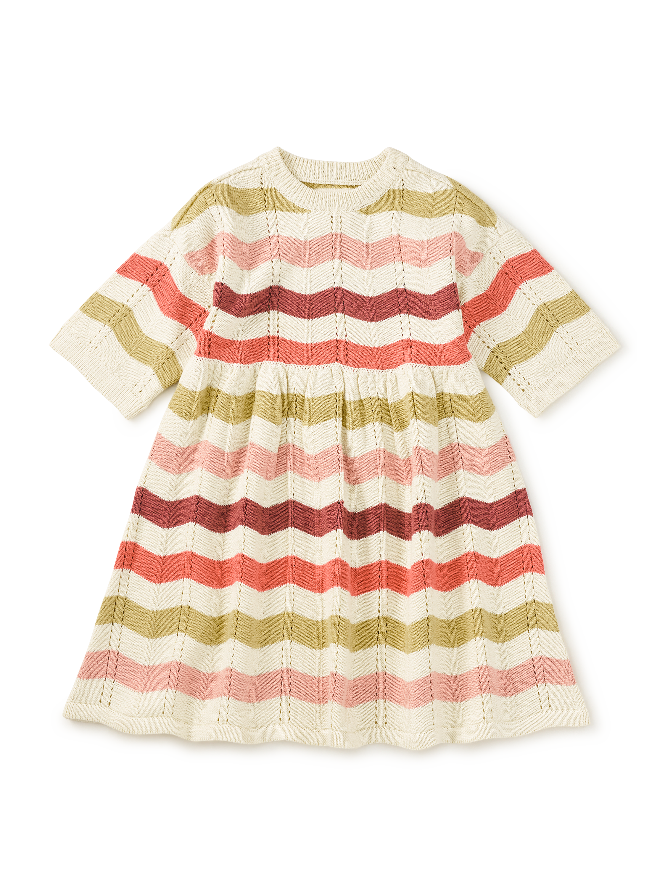 Wavy Stripe Sweater Dress