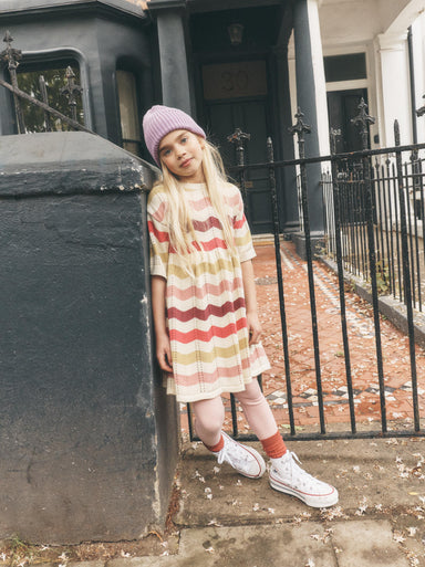 Wavy Stripe Sweater Dress — gallery photo 2
