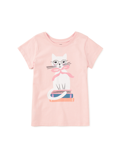 Book Cat Graphic Tee