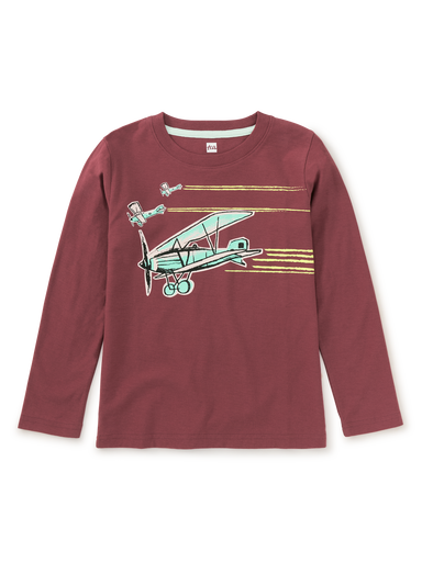 Airplane Trio Graphic Long Sleeve
