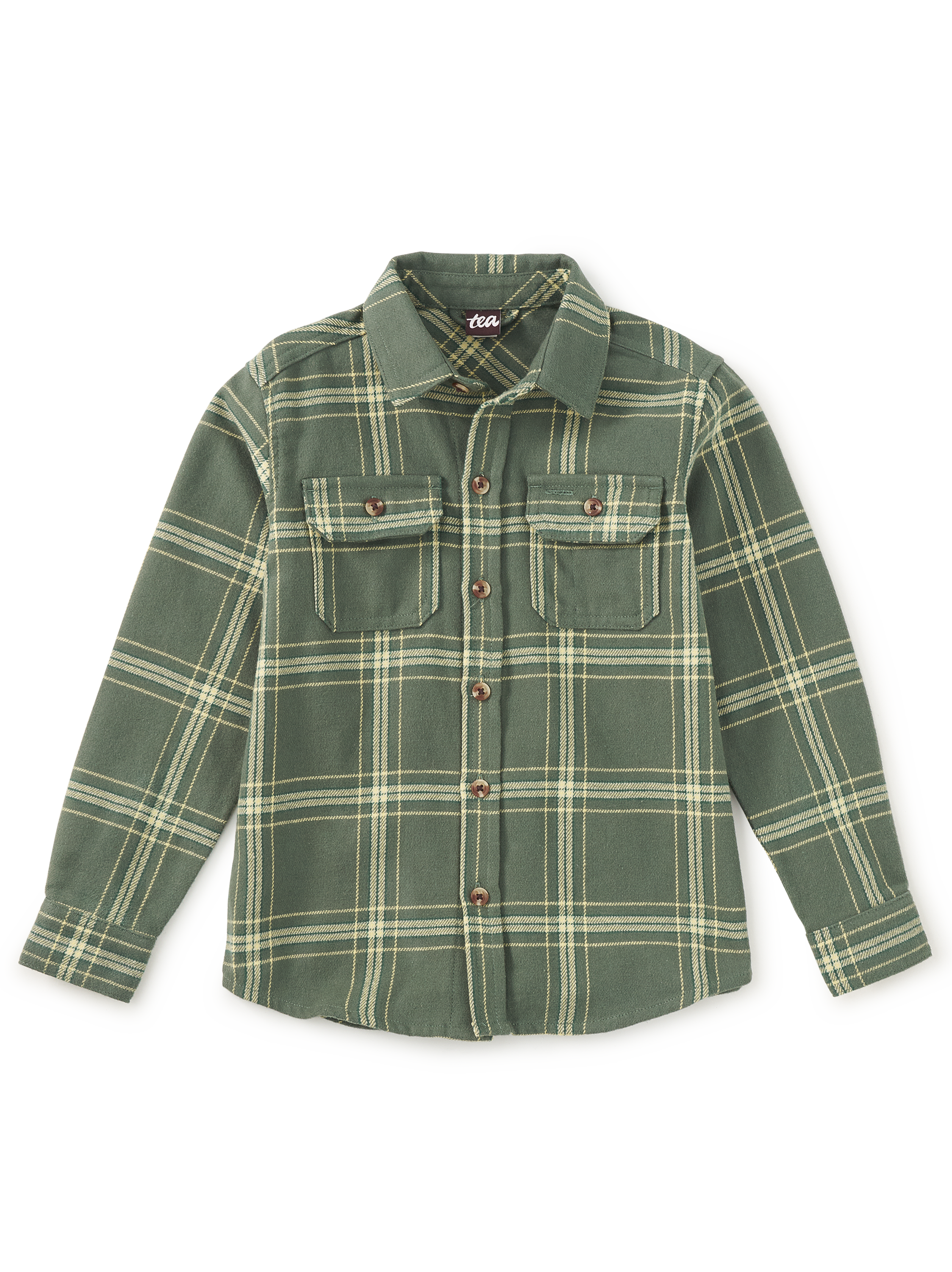 Sherwood Plaid Flannel Button Up Shirt — main product photo