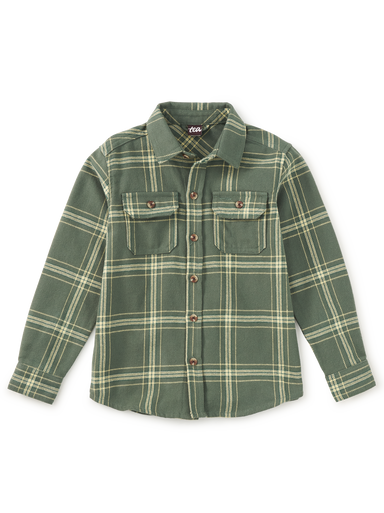 Sherwood Plaid Flannel Button Up Shirt — main product photo