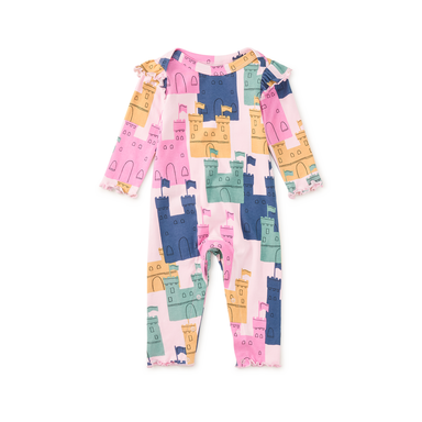 Dover Castles Ruffle Shoulder Baby Romper