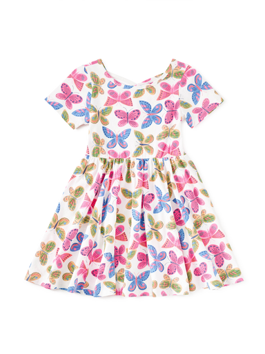 Flutter Fiesta Short Sleeve Ballet Dress