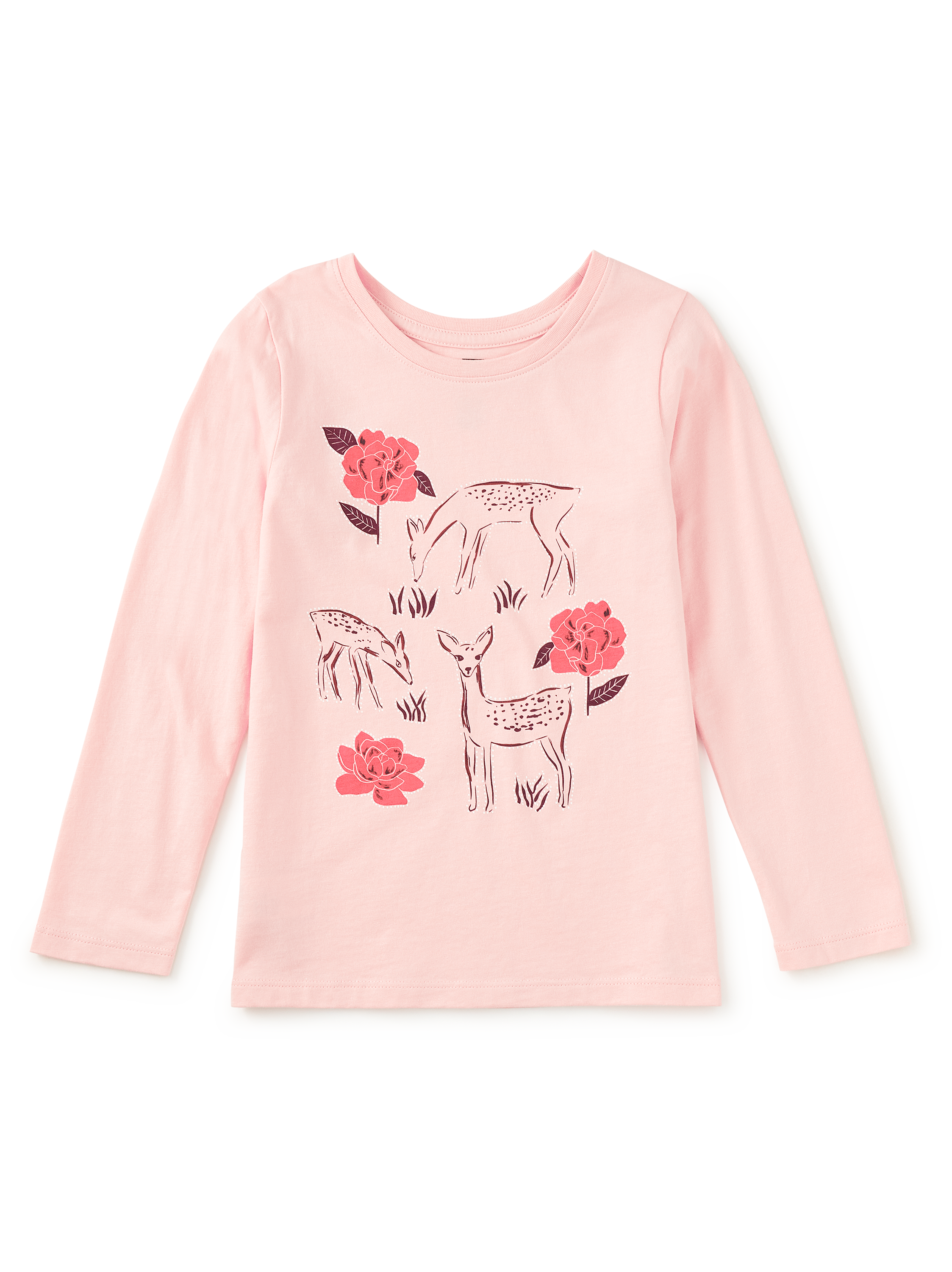 Apple Blossom Deer & Rose Graphic Tee — main product photo