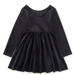 Jet Black Velour Ballet Dress — gallery photo 2