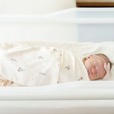 Floral Minky Stretch Luxe Swaddle — main product photo