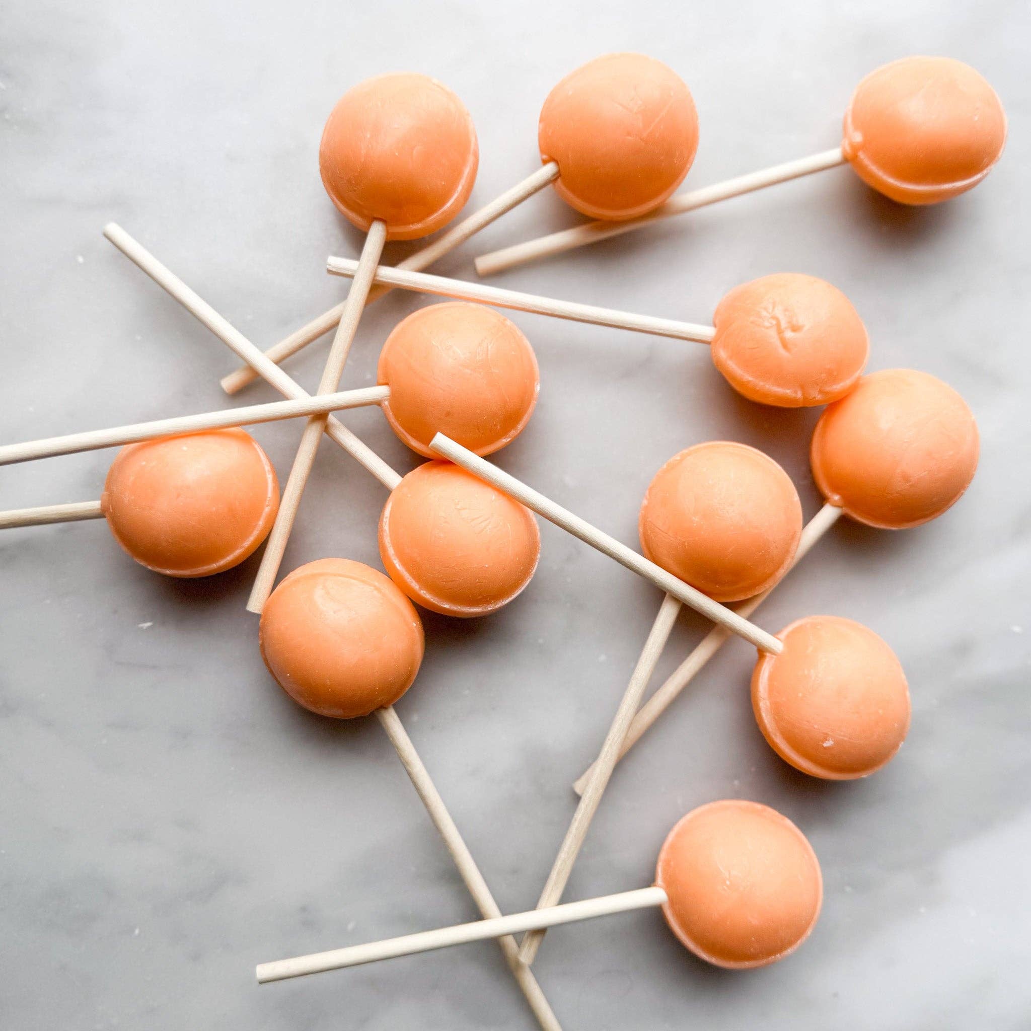 Large Lollies: Orange Creamsicle Lollipop Candy: 144 ct Bulk Case: Individually Wrapped