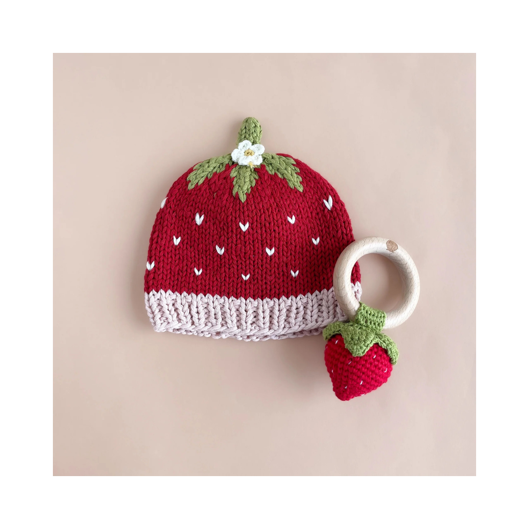 Strawberry Cotton Beanie