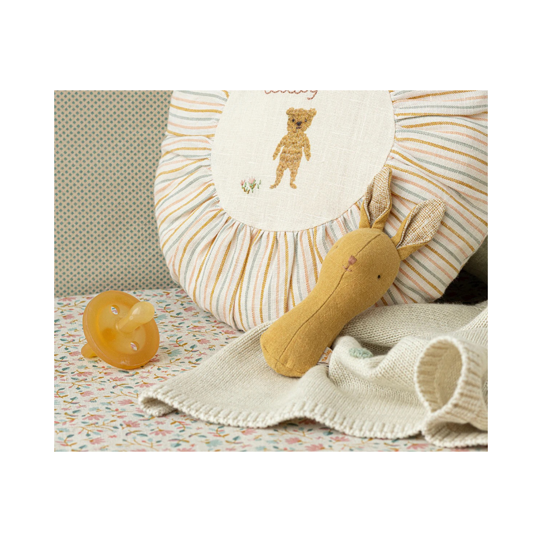 Lullaby Friends Bunny Rattle, Dusty Yellow