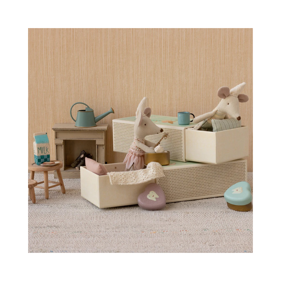Tooth Fairy Mouse Little Sister in Matchbox