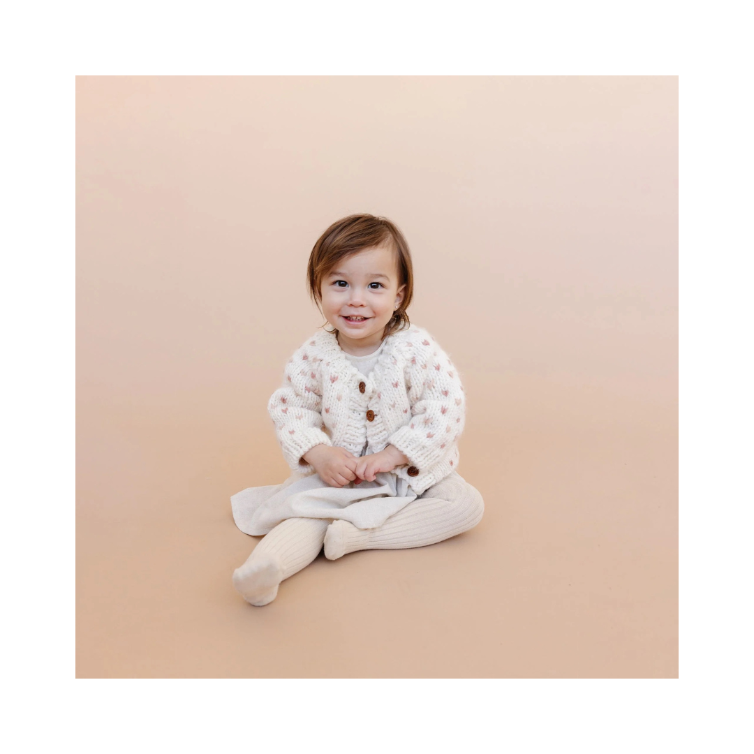 Sawyer Cream & Rose Cardigan