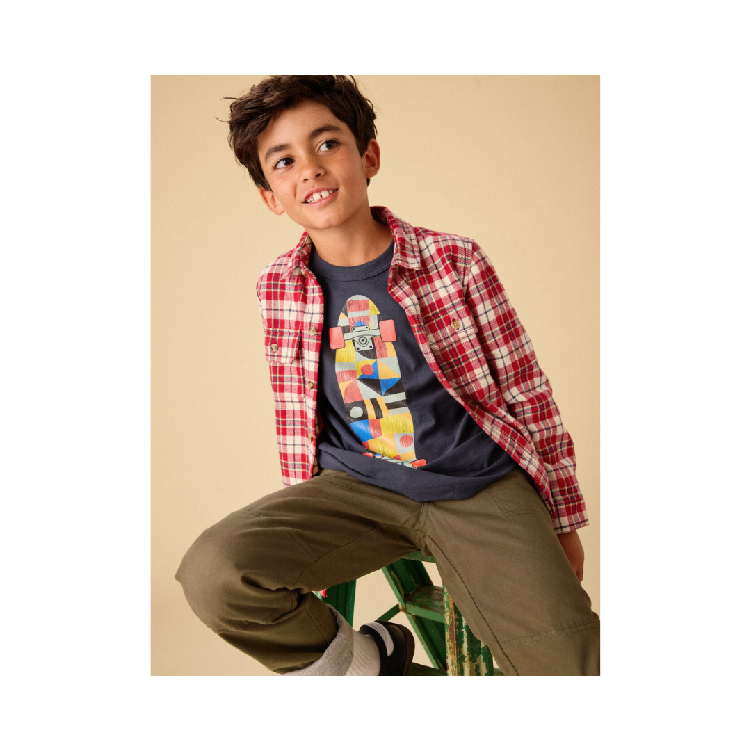 Indigo Skateboard Layered Tee