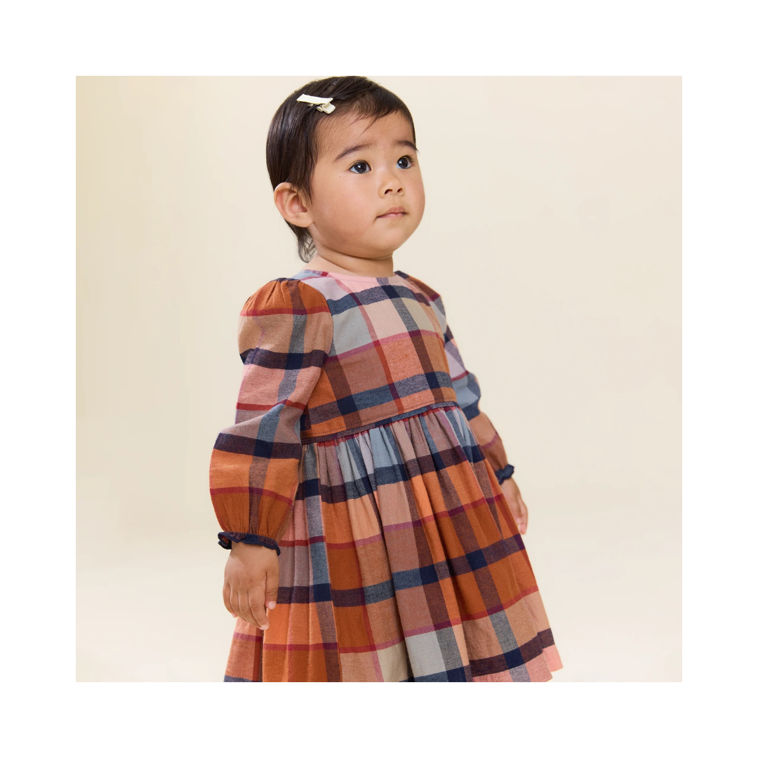 Hayride Plaid Baby Dress Set