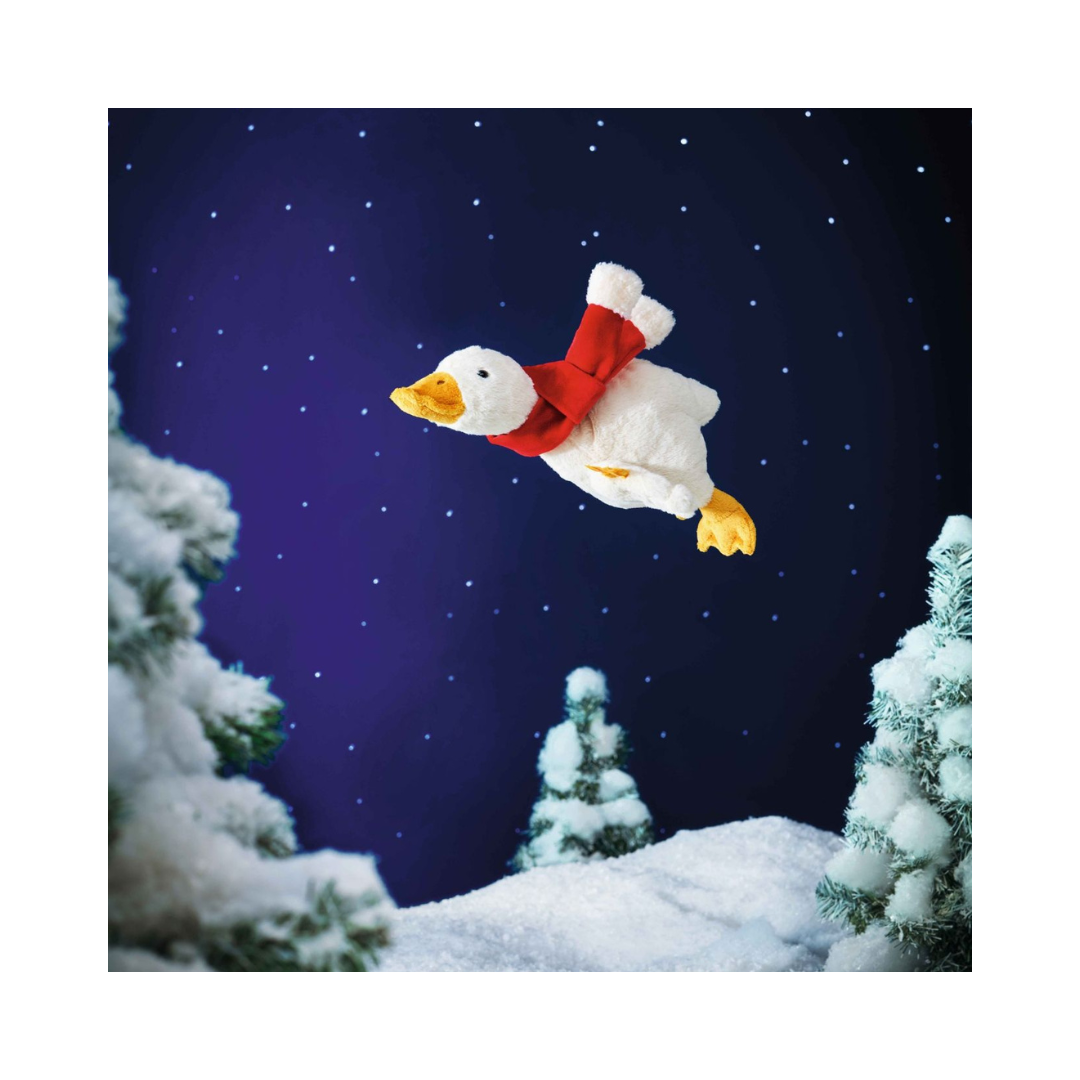 Gilda Christmas Goose with Red Scarf