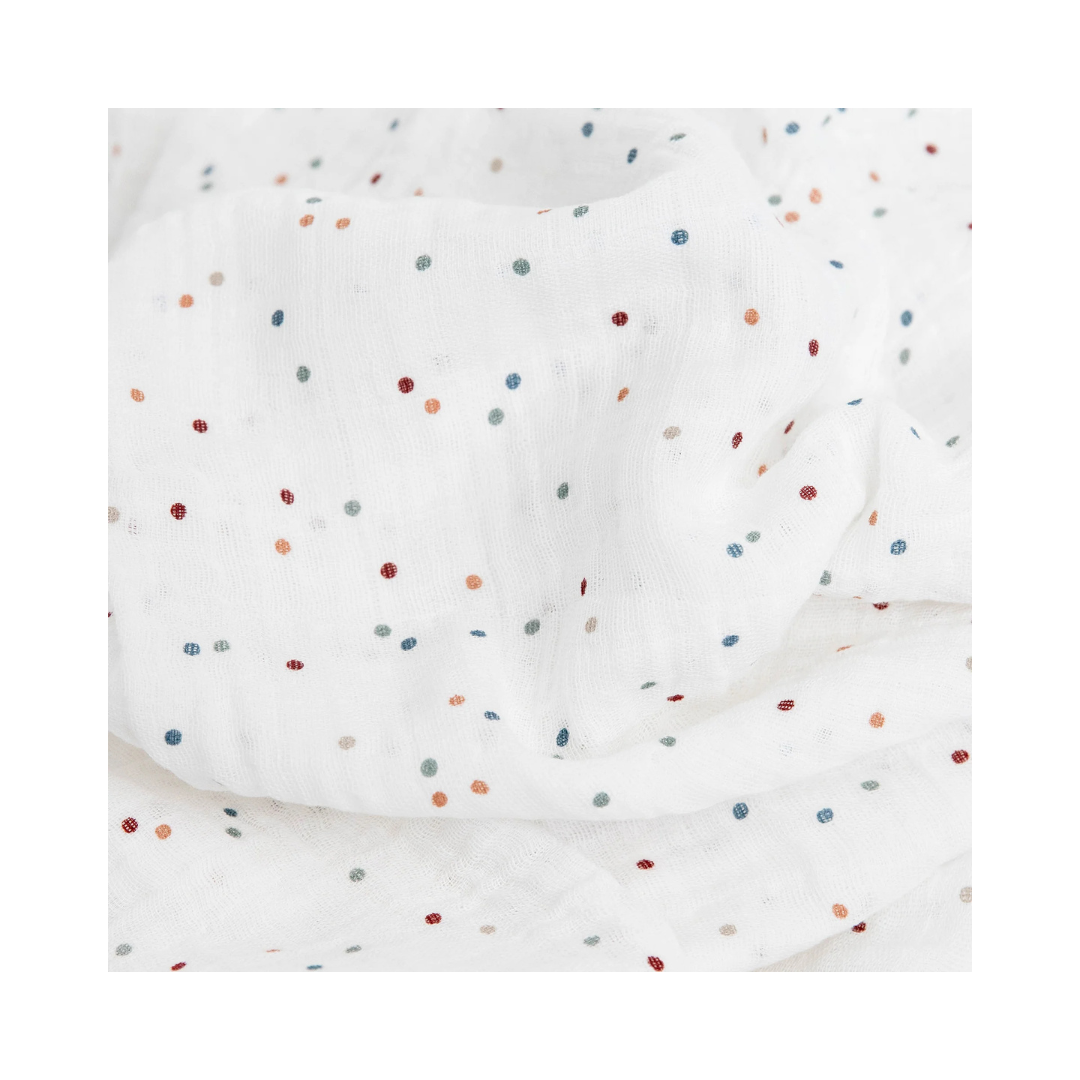 Party Dots Cotton Muslin Swaddle