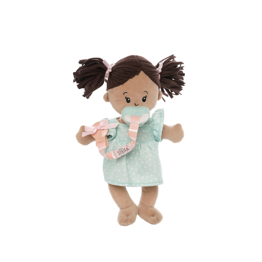 Love,Stella Doll Beige with Brown  Pigtails