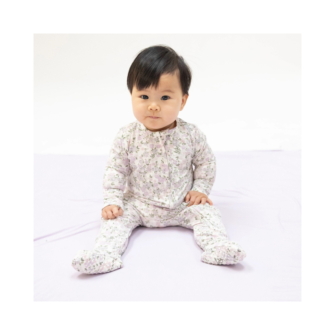 Shannon Floral 2 Way Zipper Footie