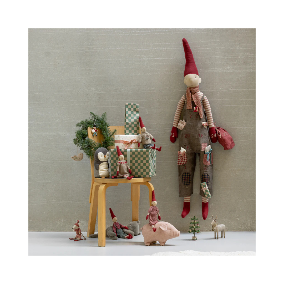 Green Checker Gift Wrap