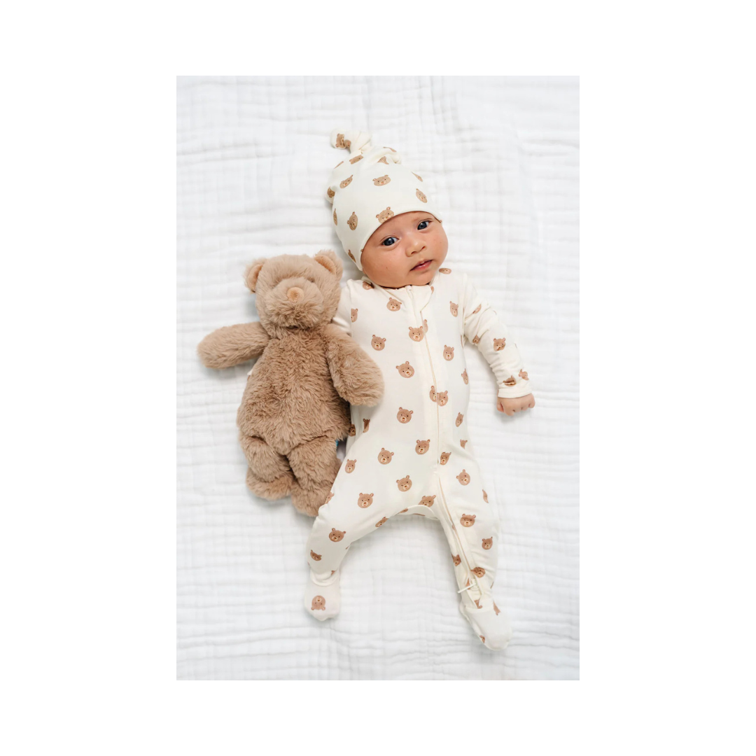 Teddy Zipper Footie