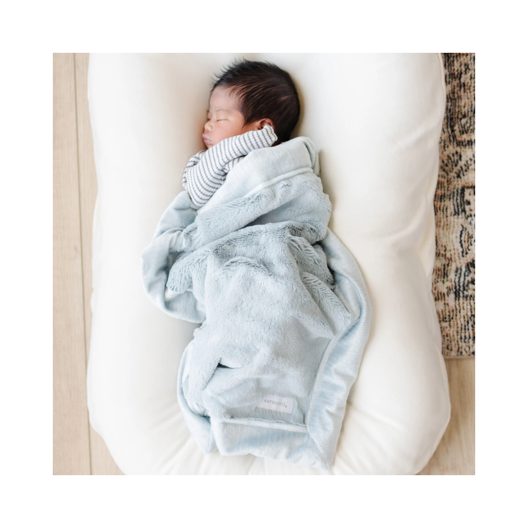 Mini Lush Chambray Blanket