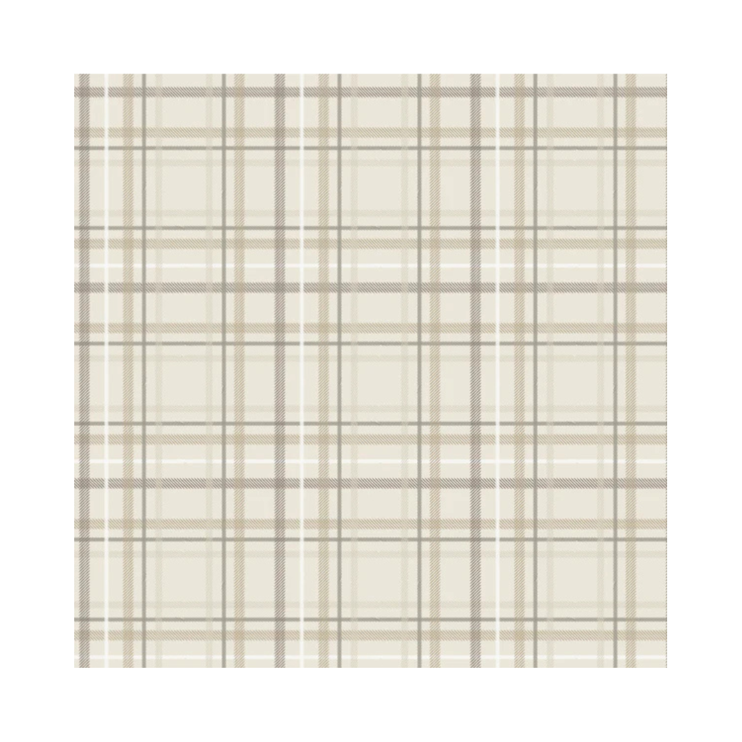 Plaid Minky Stretch Receiving Blankets