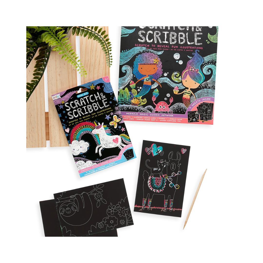 Scratch & Scribble Art Kit Funtastic Friends