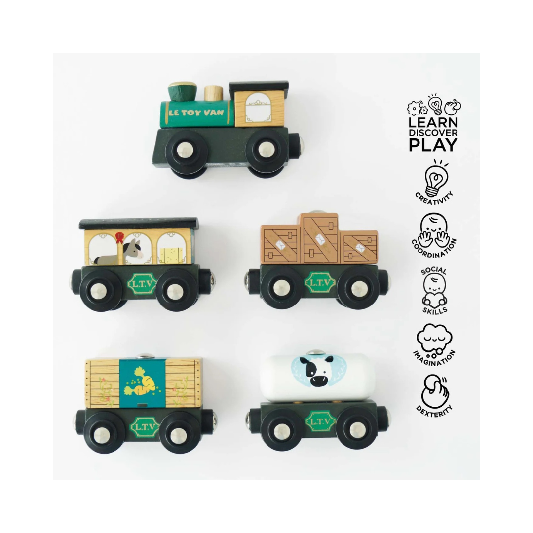 Great Green Train & Goods Wagons