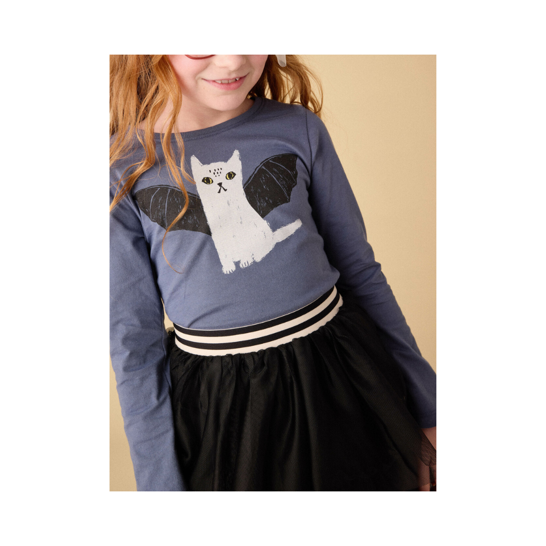 Jet Black Tiered Tulle Skirt