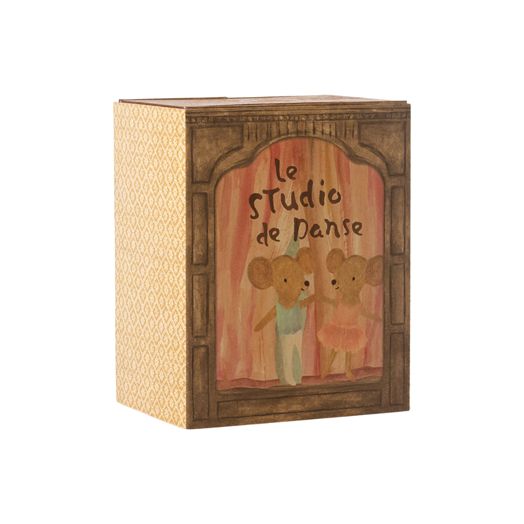 Ballet Mice in Dance Studio, Little Sister and Brother Mouse