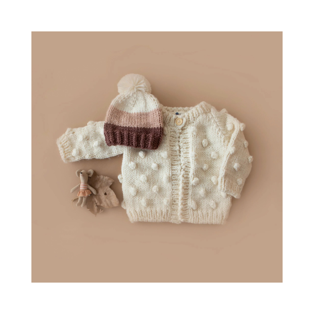 Cream Popcorn Cardigan