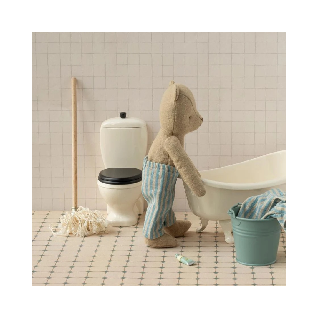 Bucket & Mop, Miniature - Light Blue