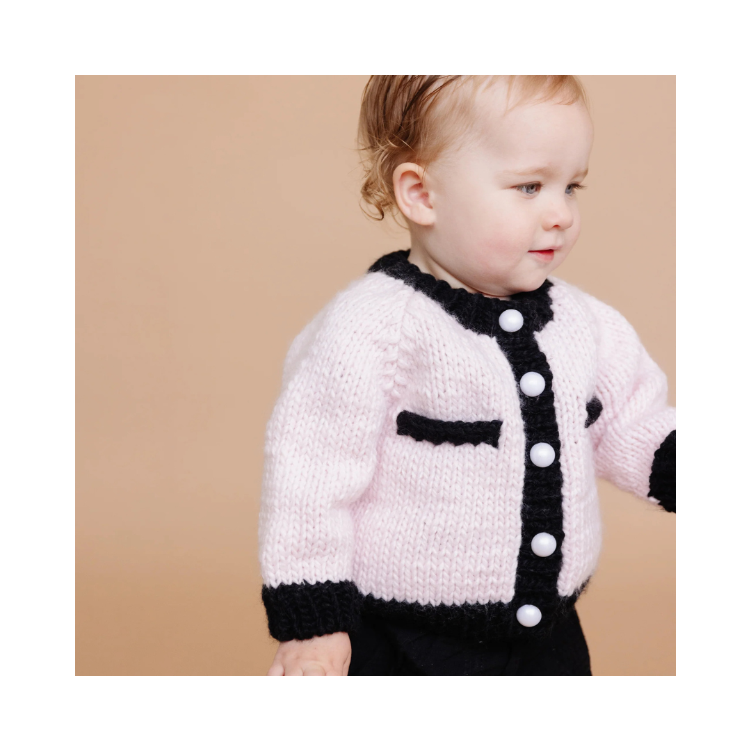 Pink and Black Coco Cardigan