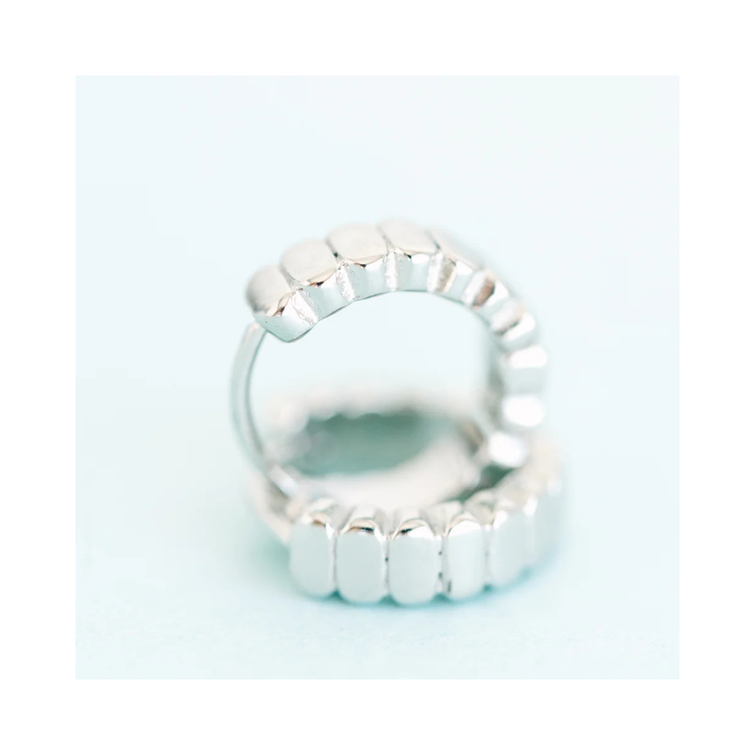 Silver Segmented Huggies