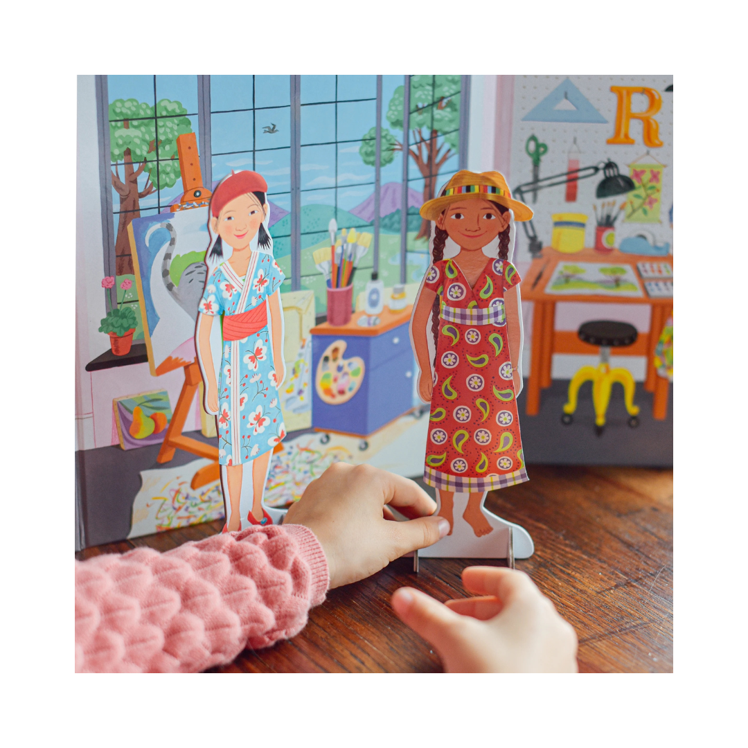 Thoughtful Girls Musician & Artist Paper Dolls