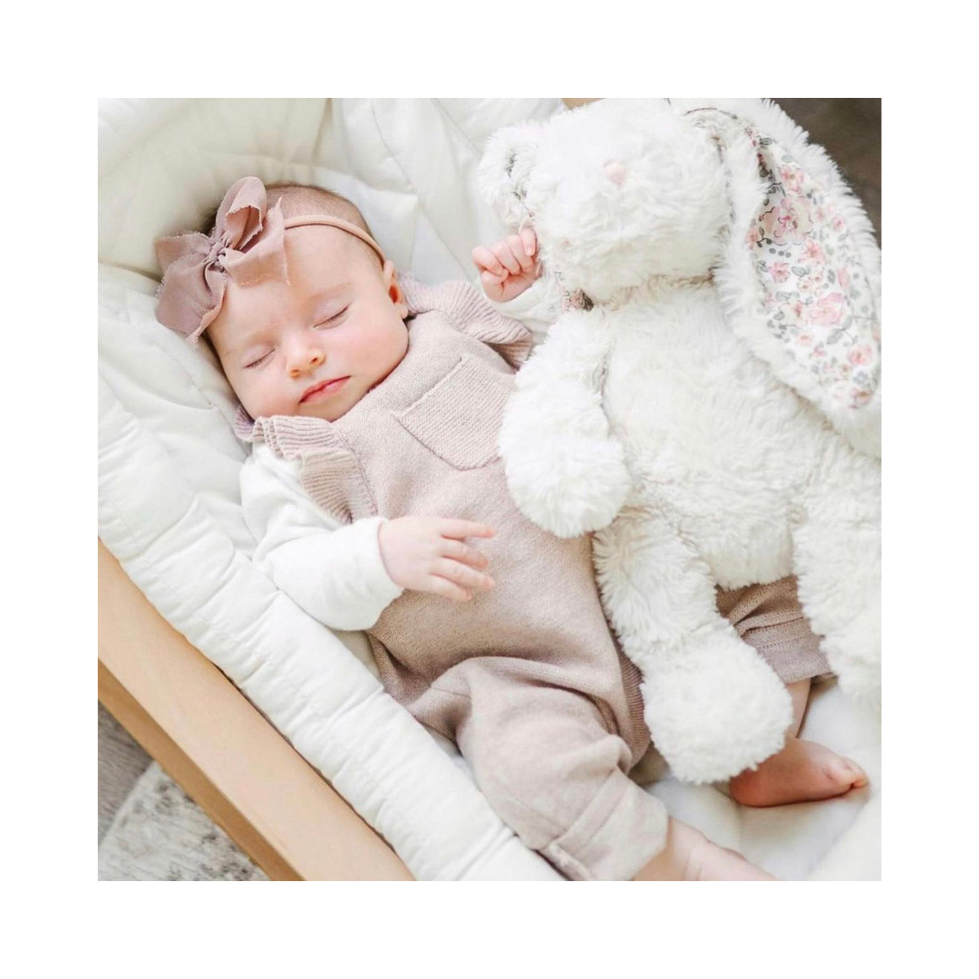 Cream Floral Faith Bunny