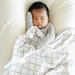 Grid Minky Stretch Mini Blanket