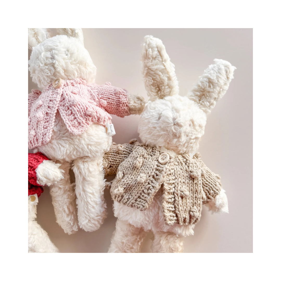 Popcorn Plush Toy Cotton Cardigan -Barley