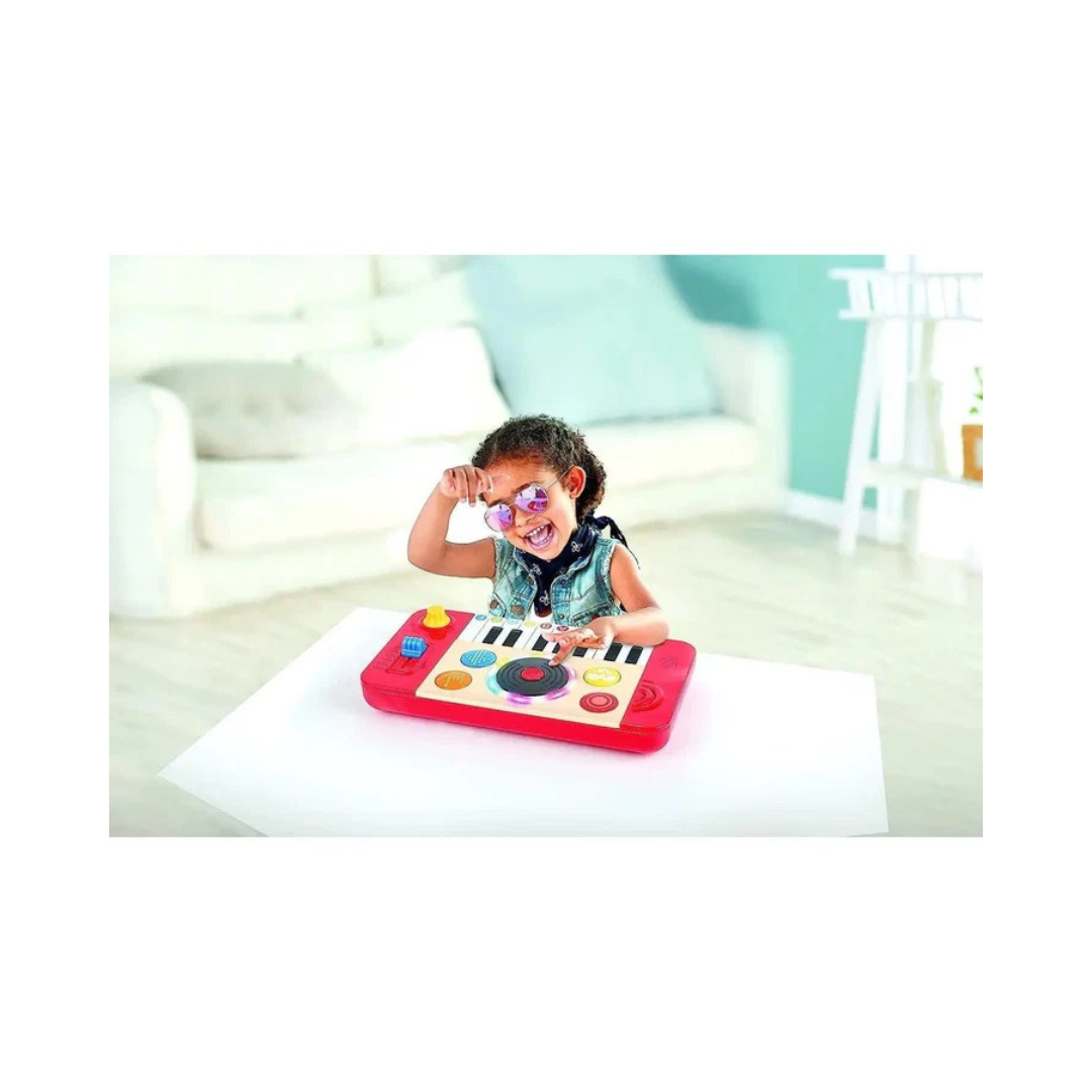 Hape DJ Mix & Spin Studio Musical Toy, Red