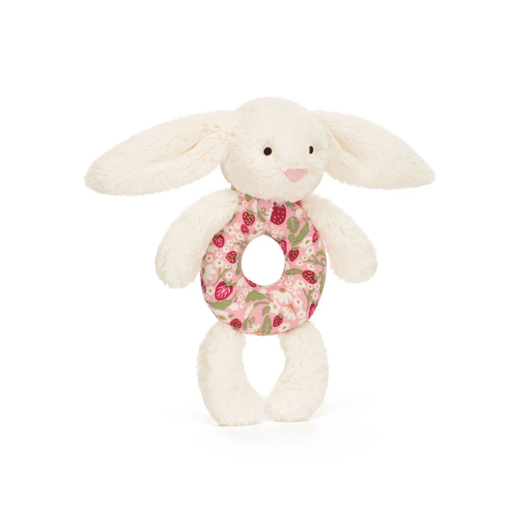 Blossom Cream Bunny Berry Ring Rattle