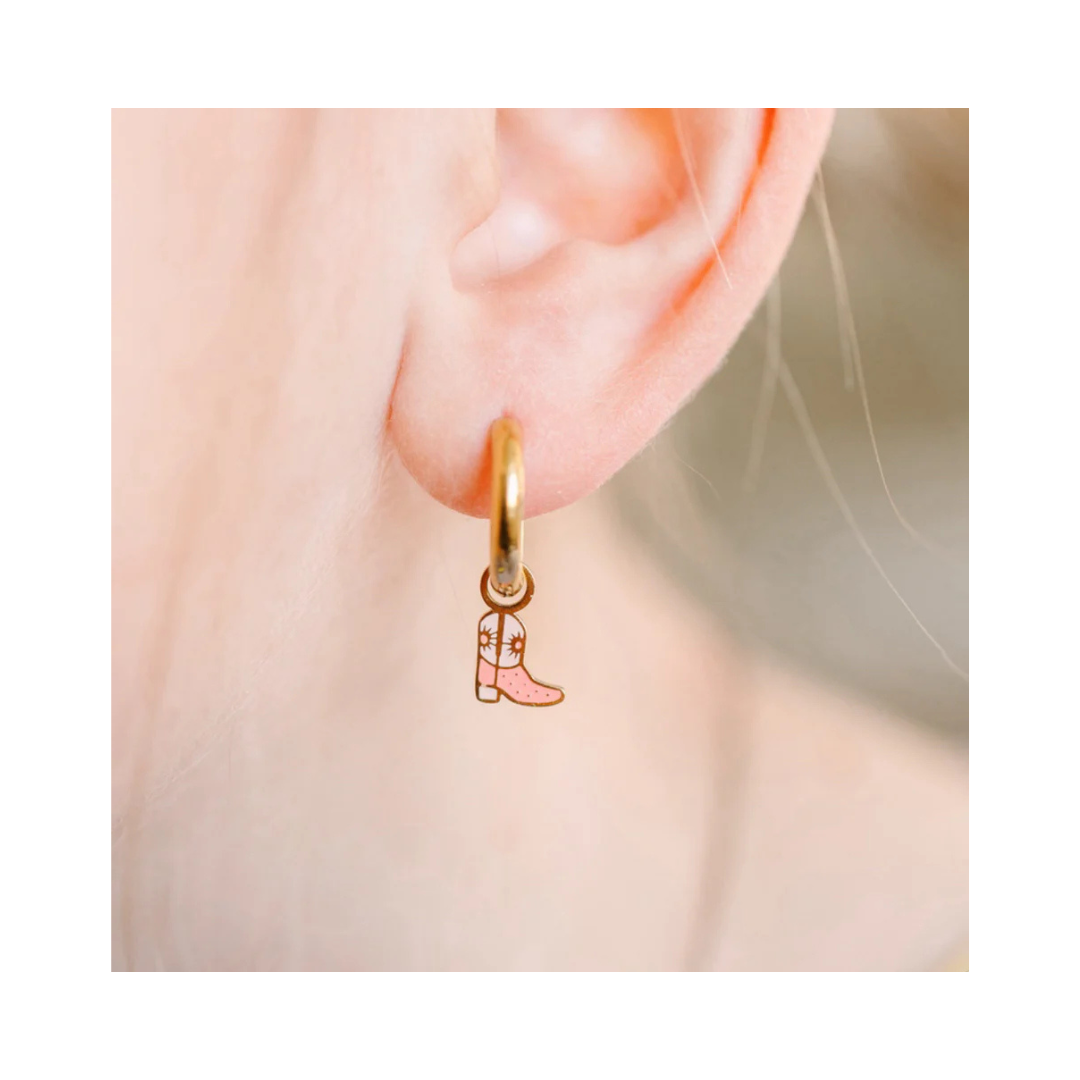 Cowgirl Boot Earring Charm